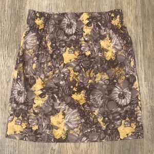 Talbots floral abstract skirt